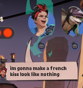 Mc. Ginnies (in-game): i'm gonna make a french kiss look like nothing